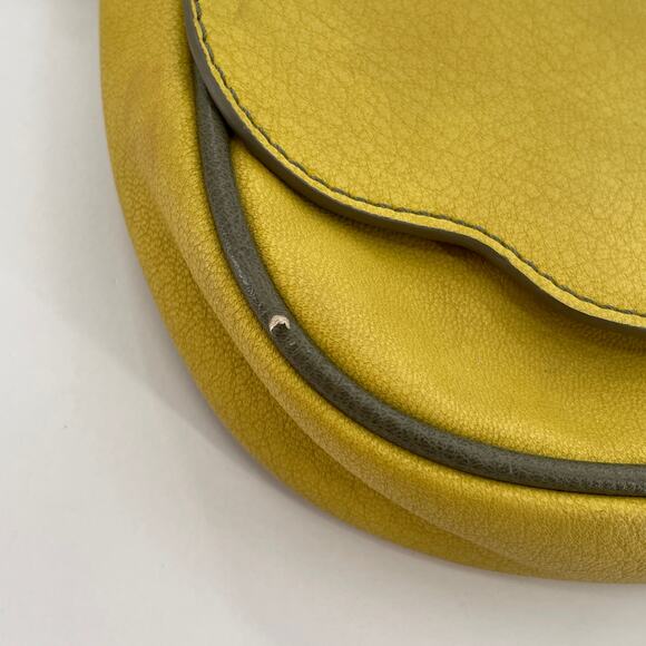 Steve Madden Mustard Yellow Leather with Tassel Crossbody Purse Bag - Picture 11 of 13